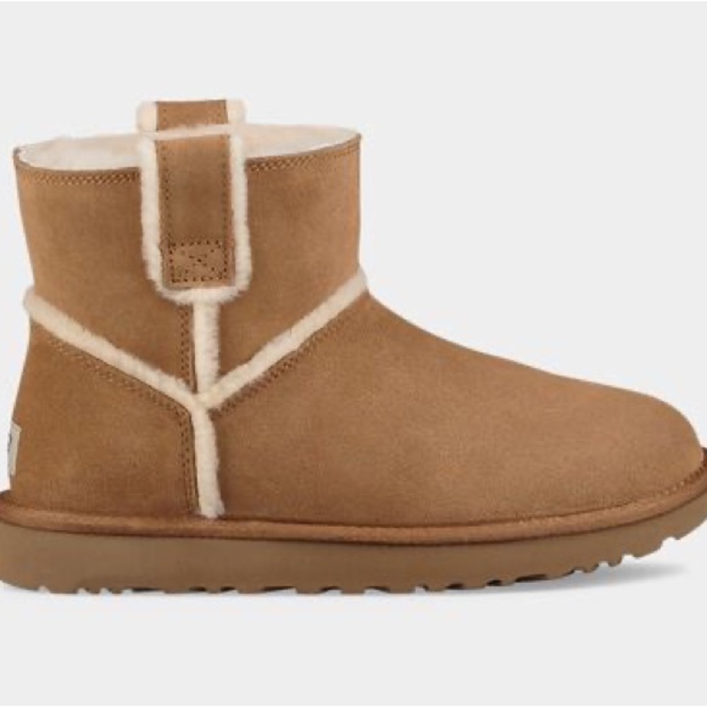 Ugg Classic Mini Spill Seam Boot in Chestnut Size 6 6.5 7